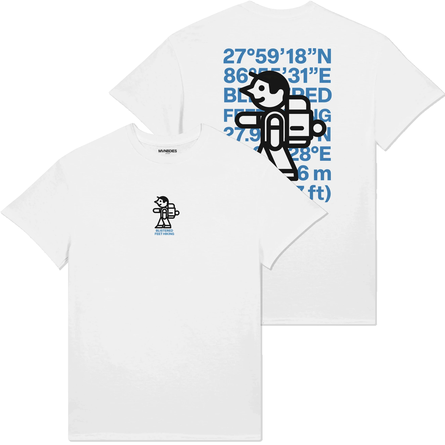 Coordinate Hiker - White